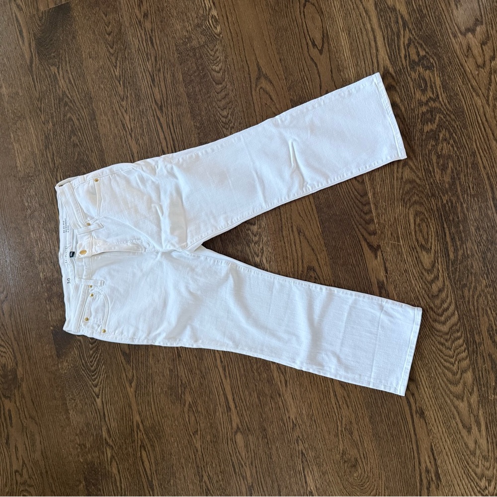 J. Crew Women's Straight Leg Jeans - White
